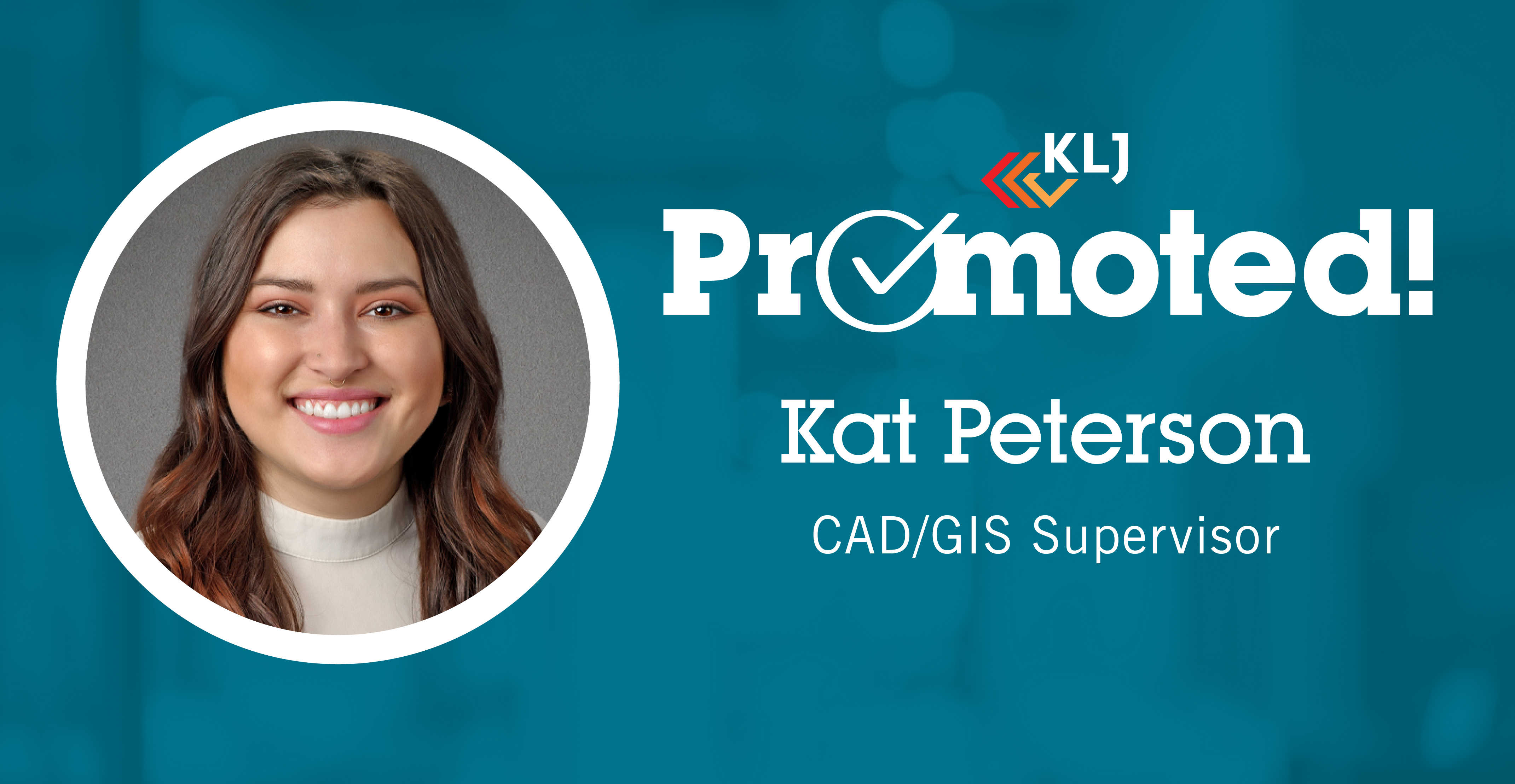 Peterson Promoted CAD/GIS Supervisor