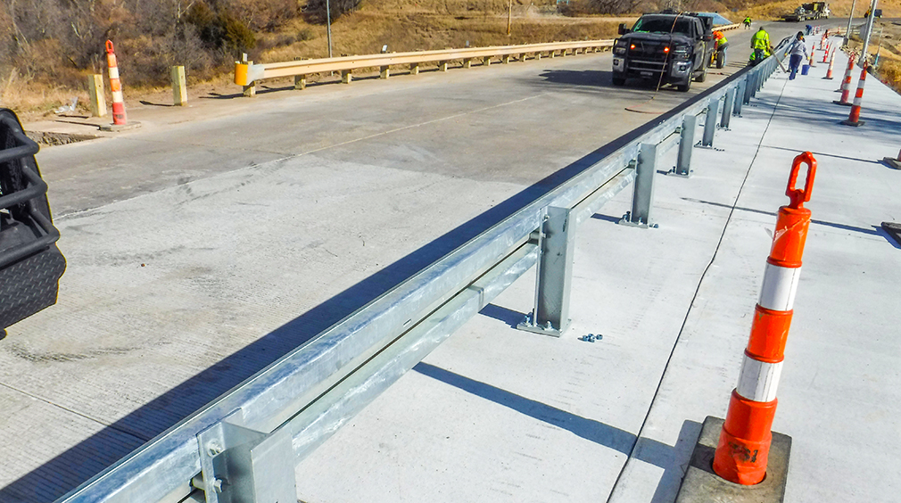 KLJ worked with Loiseau Construction, Inc. to find an alternative engineering design for the retaining wall, concrete pavement, and guardrail installation.