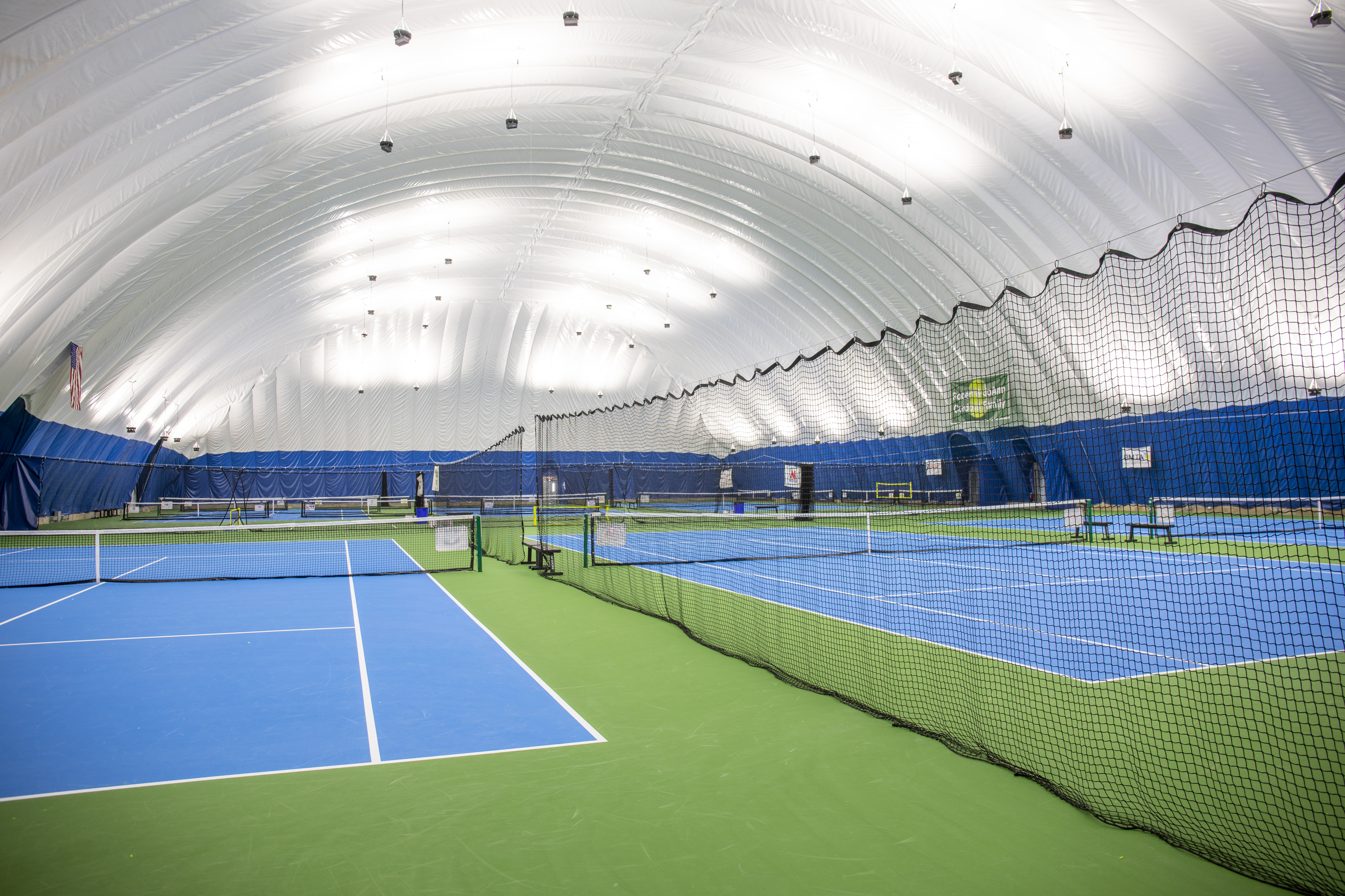The dome provides year-round recreational opportunities for people of all ages. 