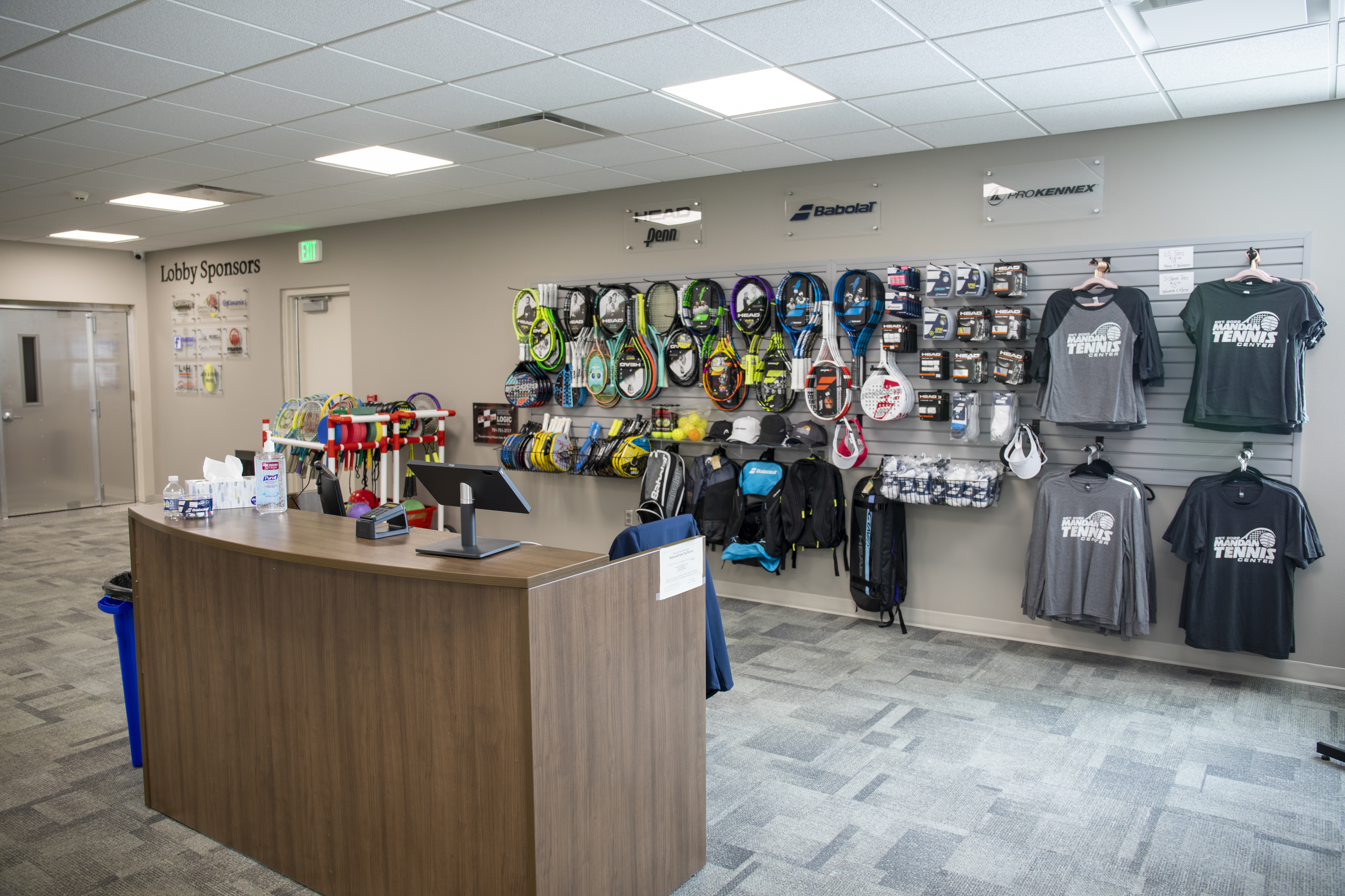 The Welcome Center of the facility features a retail area, meeting room, and equipment area. 