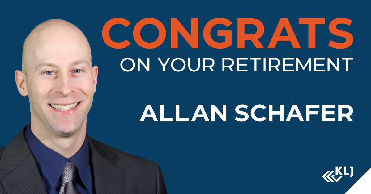 Allan Schafer is Retiring