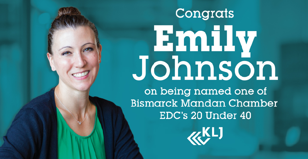 Johnson Recognized as Bismarck Mandan Chamber EDC’s 20 Under 40!